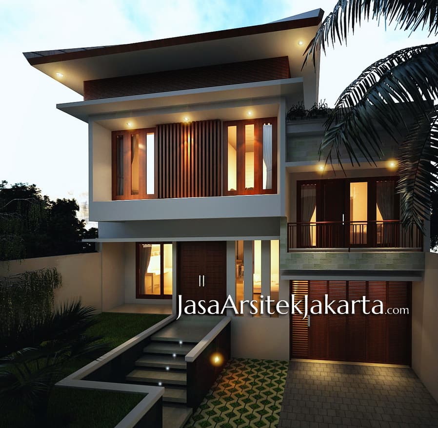 Desain Rumah Pak Iwan Luas 300m2 Jasa Arsitek Jakarta