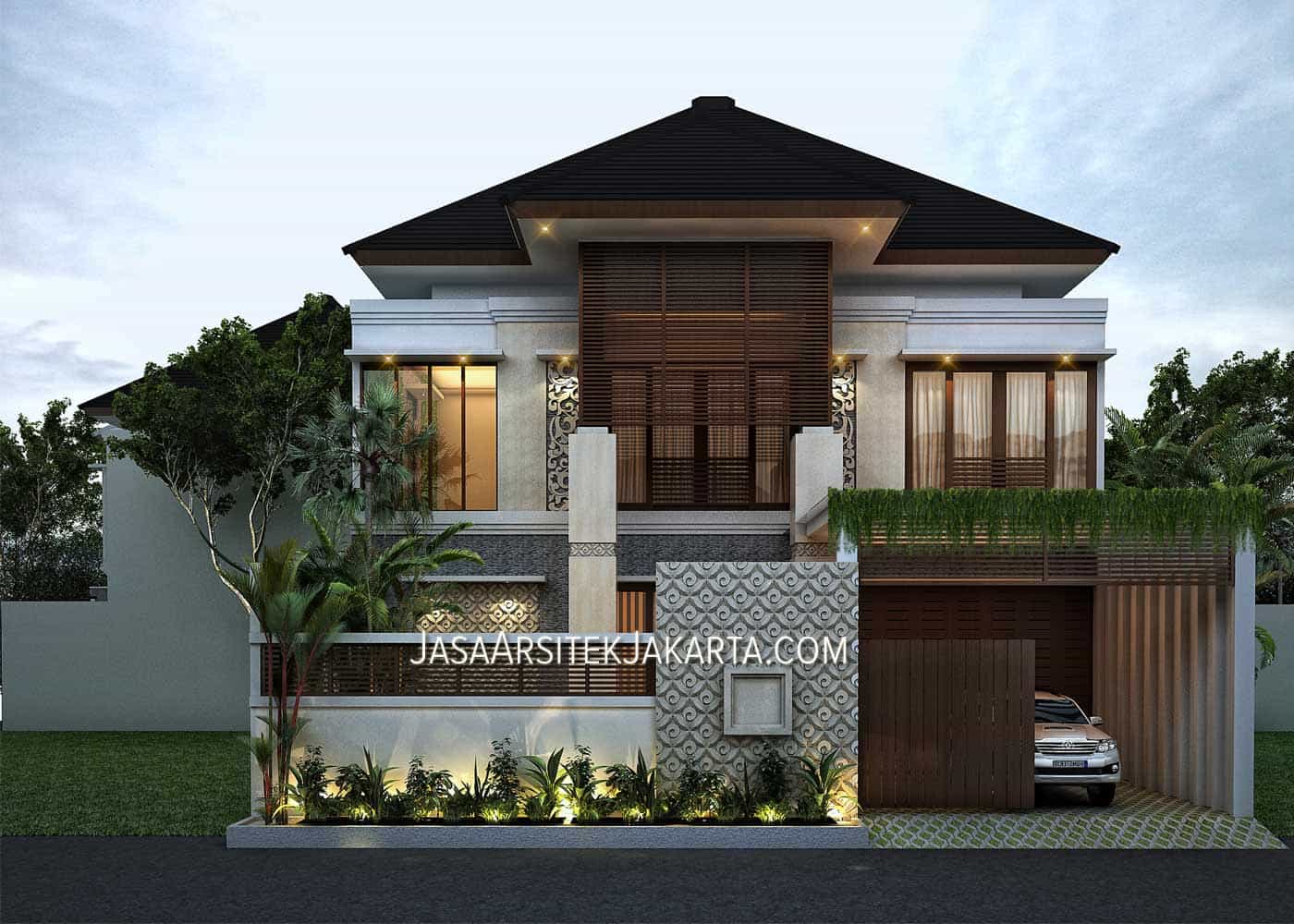 Desain Rumah Mewah luas 900m2 milik bu Hasan Jakarta - Jasa Arsitek jakarta