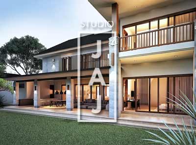 Jasa Arsitek Jakarta Desain Rumah Mewah Villa Bali Modern 2