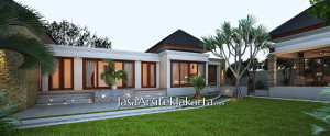 Desain Rumah Bali modern luas 200 m2