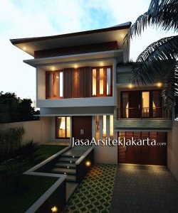 Desain Rumah Pak Iwan luas 300 m2 WM