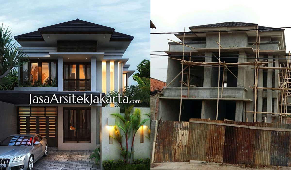 Project Rumah 2 Lantai Gaya Minimalis - Bali Modern - Jasa Arsitek jakarta