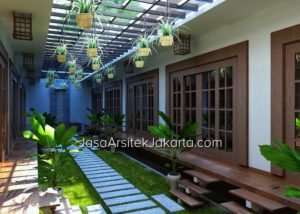Desain GuestHouse 10 Kamar