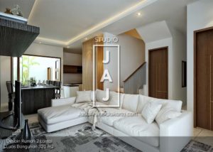 Desain Rumah 2 Lantai Luas Bangunan 175 m2 Bp Dimas di Jakarta