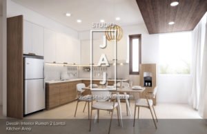 Desain Interior Bapak Eko di Bandung Kitchen Area Dapur