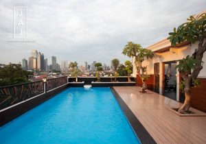 Rooftop Pool with city view Jakarta
