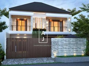 Desain Rumah 2 Lantai Luas Bangunan 374 M² Style Bali Modern Bp Dirga Di Jakarta