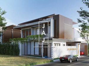 Desain Rumah 2 lantai luas 548m2 milik ibu Mila di Ternate
