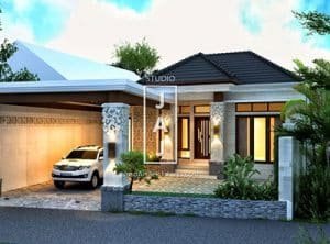 Desain Rumah Tinggal 1 Lantai 288m2 Bp Lizar di Aceh