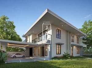 Desain Rumah 2 Lantai 400m2 Milik Bapak Rudi di Jakarta Utara