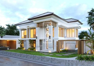 Design Renovasi Rumah 2 Lantai Ibu Kirana di Jakarta Selatan
