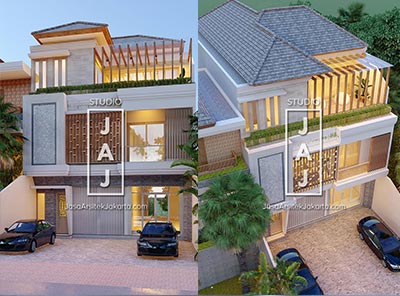Desain Rumah Toko / Ruko 3 Lantai luas 400 m² Bapak Ryan di Kendari ...