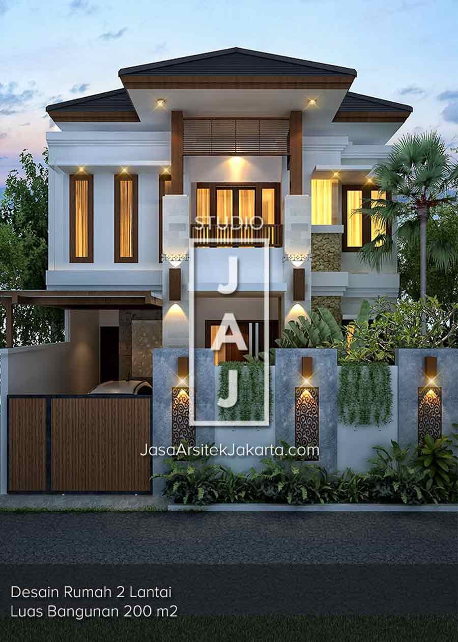 Desainrumah2lantaibpkHans200m2diJakarta Jasa Arsitek jakarta