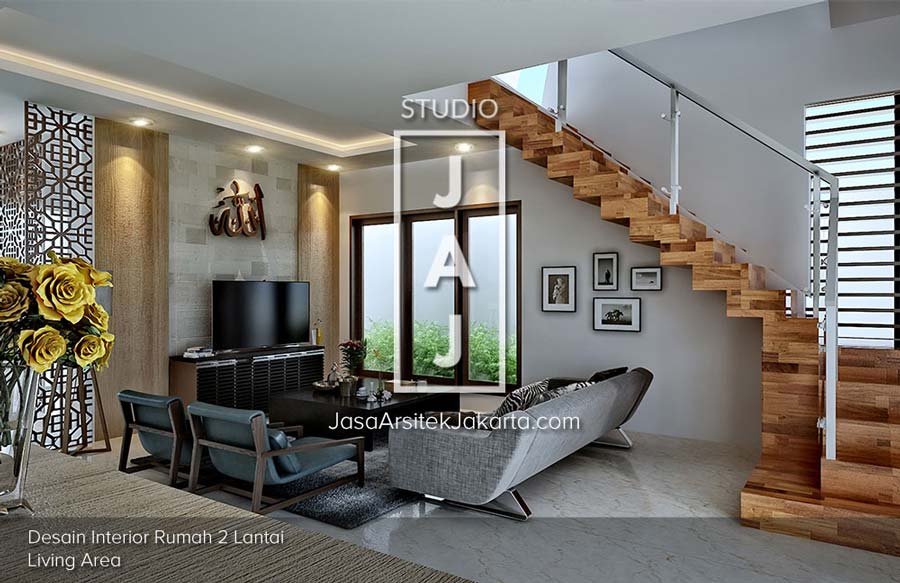 Desain-rumah-luas-170-m2-2.5-lantai-style-bali-modern-Jakarta - Jasa ...