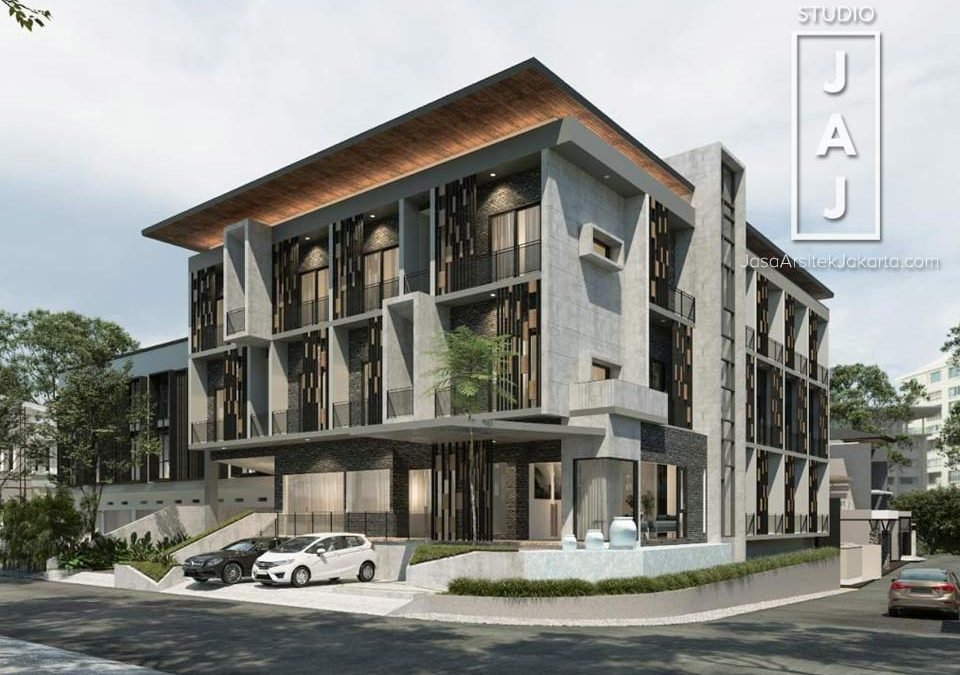 Desain Kost Elite Bernuansa Industrial Modern di Kalibata, Jakarta