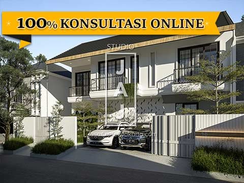 Desain Hotel 3 Lantai Mokko Suite yang kental dengan nuansa Bali Tropis