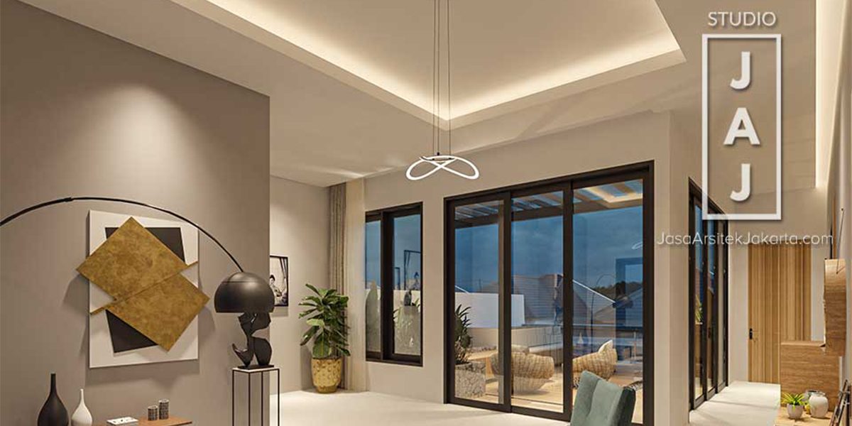 Desain Rumah dan Kost Tropical Modern 3 lantai yang simple dan elegan 4